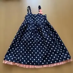 H &M 水玉模様ノースリーブワンピース　6-7Y
