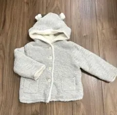 babygap　くまみみ　ボア　パーカー　80cm 　12-18ヶ月 ふわふわ