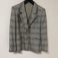 글렌 체크 테일러드 재킷