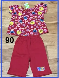 トップス　ショートパンツセットアップ　セサミストリート 90cmのサムネイル