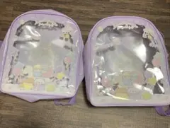 すみっコぐらし キッズリュック パープル 2点セットのサムネイル