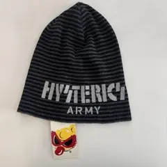 値下げ！新品HYSTERIC MINI 絹100%ニット帽 L (56) グレー
