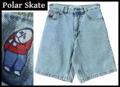 名作 21SS ポーラー スケート BIG BOY 刺繍ロゴ ハーフ デニム