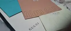 GUCCI Miu Miu TIFFANY Cle de Peauショップ袋