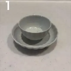 Awabi ware あわびウェア 作家もの 岡本純一 輪花小鉢2個セット未使用 Awabi ware あわびウェア 作家もの 岡本純一 輪花小鉢2個セット未使用