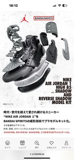 NIKE AIR JORDAN SHADOW MODEL KIT