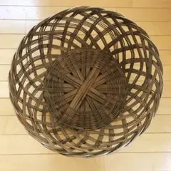 竹製の脱衣籠　昭和レトロ