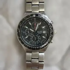 SEIKO 7T92-0DW0 クロノグラフ メンズ 稼働 訳あり 風防傷 - メルカリ
