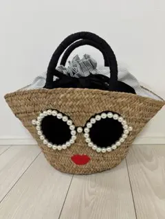 a-jolie アジョリー　かごバッグ　パール　サングラス