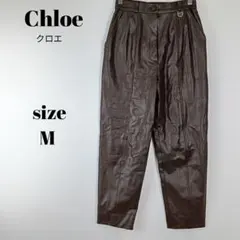 【a1488】Chloe SPORTS クロエ 合皮 レザー パンツ M