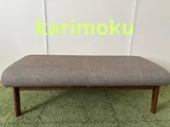 カリモク　スクエアスツール　ヴィンテージ　オットマン　本革　レザー　NiG カリモク スクエアスツール ヴィンテージ オットマン 本革 レザー NiG