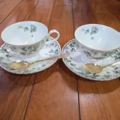 NARUMI ティーカップ2個セット 花柄