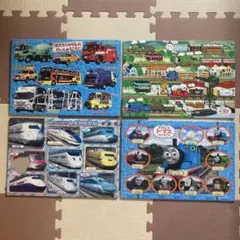 アポロ社　トーマス　新幹線　働く車　ジグソーパズル4枚セットのサムネイル