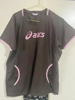 asics ウォームアップウェア ブラウン ピンク　ピステ