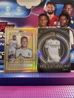 엠바페 비니시우스 Topps Finest 2장 세트 레알 마드리드