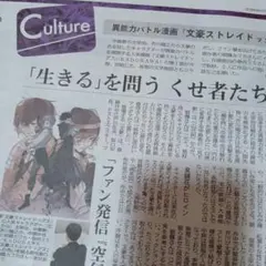 文豪ストレイドッグス 新聞記事 朝霧カフカ