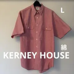 ❤️春夏SALE❤️KERNEY HOUSE ギンガムチェックシャツ　L 綿