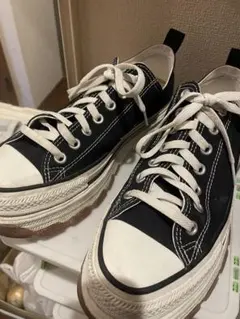 ALL STAR CONVERSE REACT ブラックスニーカー27cm