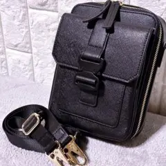 【未使用】DEVICE×GOUKI コラボ ショルダーバッグ ゴールド金具 黒