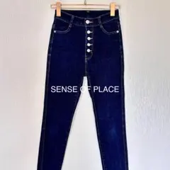 SENSE OF PLACE センスオブ ボタンフライ スキニーデニム 小さいのサムネイル