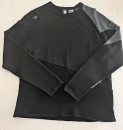 DESCENTE GOLF 長袖セーター ブラック/グレー