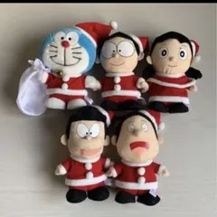 ドラえもん サンタコスチューム ぬいぐるみ 5体セット