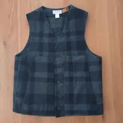 専用／極美品❗️フィルソン／コットンベスト／36／USA製 USA製 FILSONフィルソン マッキーノ コットン モールスキンベスト 黒