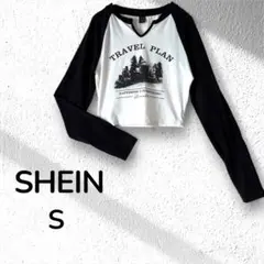 【SHEIN】クロップド長袖Tシャツ S