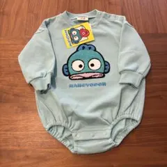 ハンギョドン　長袖　ロンパース　シンプル　水色　相良刺繍　サンリオ