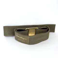 Ferragamo フェラガモ ベルト カーキ 75cm ユニセックス