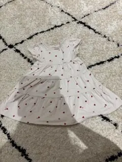 petit main ハート柄ワンピース 90cm