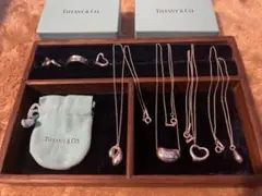 ティファニー　TIFFANY　ティアドロップ　オープンハート　ビーンズ　シルバー