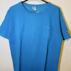 おまとめ割 USA製 チャンピオン T1011 水色 M Tシャツ ヘビー