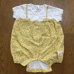Chip&Dale 花柄ロンパース 80サイズ