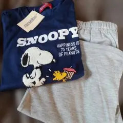☆PEANUTS スヌーピー パジャマセット☆半袖☆膝たけ半ズボン☆未使用☆