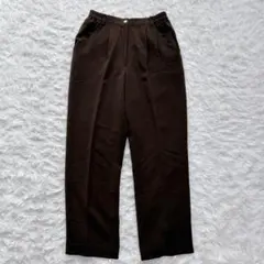 LEONARD SPORT パンツ　ウエストゴム　洗える　タック　日本製
