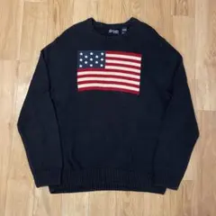 CHAPS ラルフローレン チャップス ポロ 星条旗 コットンニット XL