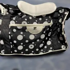 courrèges ドット柄 ボストンバッグ
