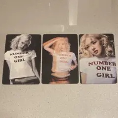 Blackpink ロゼ トレカ 3枚セット　number one girl