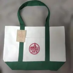 トレジョ トレーダージョーズ　グリーントートバッグ大　【新品・タグ付き】