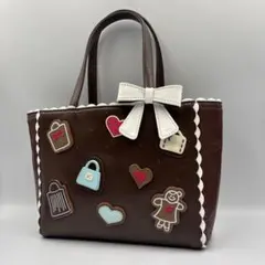 激レア✨キタムラ ハンドバッグ お菓子コレクション レザー ブラウン ステッチ