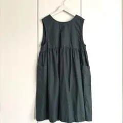 美品◆SUN VALLEY◆エプロンドレス モスグリーンのサムネイル