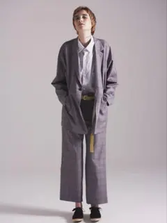 URU 17ss GLENCHECK STRAIGHT PANTSのサムネイル