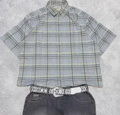 90s 白タグ エディーバウアー 半袖チェックシャツ cityboy ボックスのサムネイル