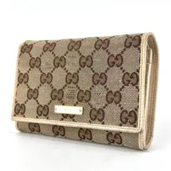 【美品】グッチ GUCCI 折財布 wallet ホワイト