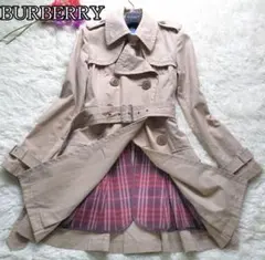 ✨バーバリーブルーレーベル　トレンチコート　ノバチェック　ライナー付 38