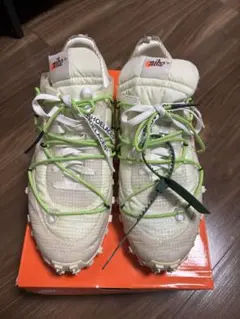 Nike オフホワイトコラボ　スニーカー ホワイト/グリーン