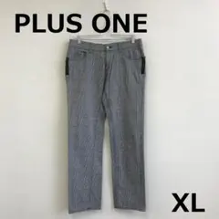 最終　A0519B06【PLUS ONE】グレンチェック柄パンツのサムネイル
