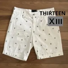 THIRTEEN JAPAN ショートパンツ ホワイト 総柄のサムネイル