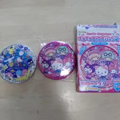 サンリオキャラクターズ キラキラBIG缶バッジ2 2種セットのサムネイル